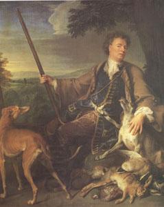 Francois Desportes Portrait of the Artist in Hunting Dress (mk05) oil painting picture
